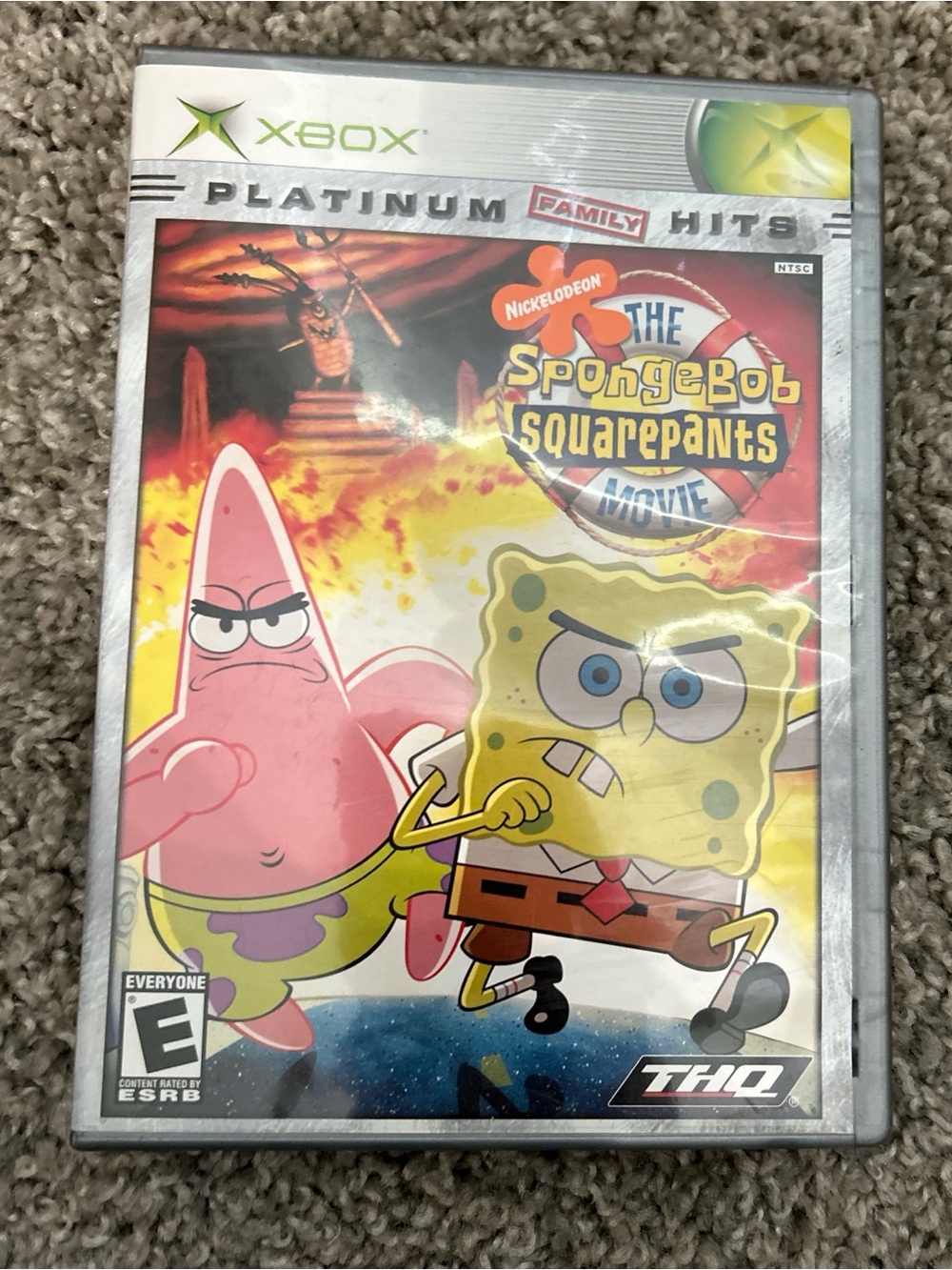 Nickelodeon SpongeBob & Patrick Xbox Game — Yellow & Pink Cover